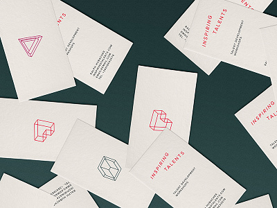 Multi shaped logo 3d branding evolution geometric identity movement shapes talent vectors worksop