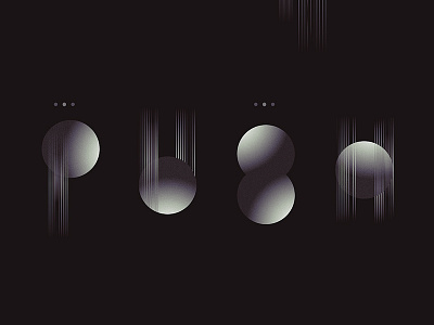 Push circles experimental geometric geometry gradient lines momentum movement shapes typography