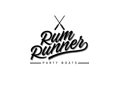 Rum Runner Lettering branding design lettering logo