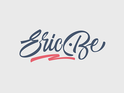 Eric Be branding design lettering logo