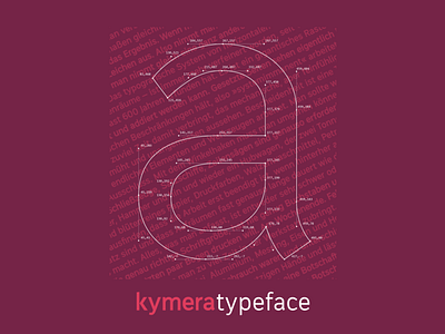 kymeratypeface font humanistic sans serif typography typography design vector