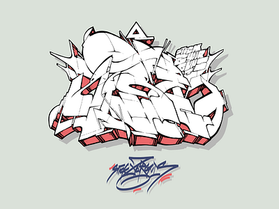 ZIRE graffiti illustration lettering tag typography