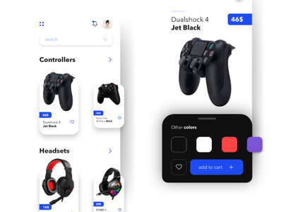 Gaming e-commerce app by Dylan González on Dribbble