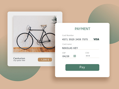 Daily UI Challenge #002 - Credit Card Checkout 100 daily ui daily 100 challenge design desktop design ui