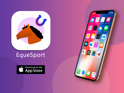 Daily UI #005 - App Icon 100 daily ui design equestrian icon illustration iphone app iphonex sport
