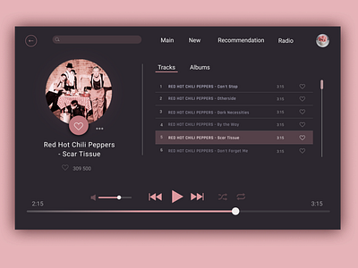 Daily UI 009 - Music Player