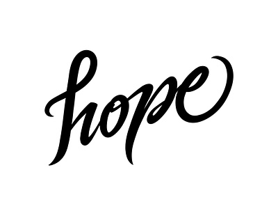 Hope calligraphy confidence desire expect faith goal graphic design handcraft hope illustration lettering letters lettrage love optimism promise prospect type typography wait