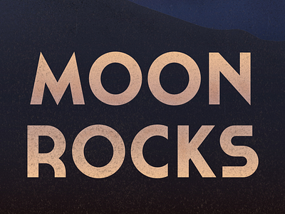 Moon Rocks handcraft lettering letters lettrage moonrock type typography