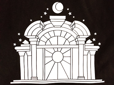 Stained Glass Style apparel blackandwhite brand church clothing illustration motif print serigraphy stained glass visual wear