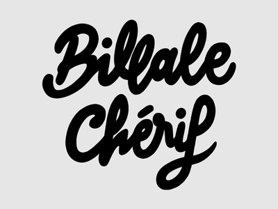 Billale Chérif billale calligraphy cherif designer event fashion handcraft handwriting lettering letters lettrage logo style type typography