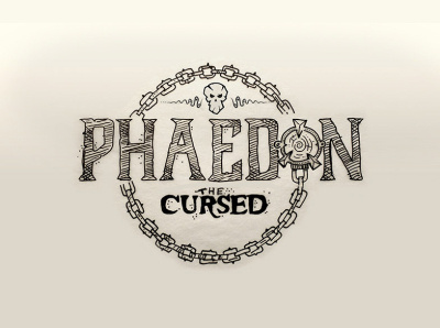 Phaedon the Cursed concept illustration logo