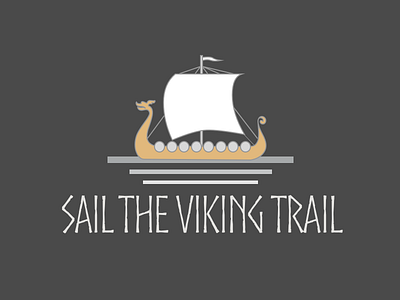 Sail the Viking Trail Logo design branding design logo orkney scotland vector viking