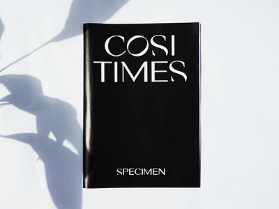 Cosi Times Typeface design graphic design typedesign typography