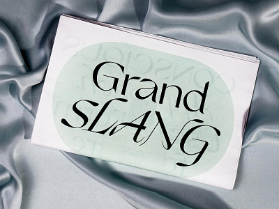Grand Slang Typeface font fonts typedesign typography