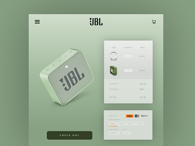 DailyUIChallenge- Check out page for JBL app art brand branding clean design flat graphic design icon icons identity illustration illustrator logo minimal typography ui vector web website