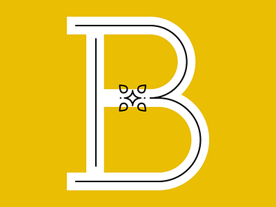 B design logo logotype typography vector