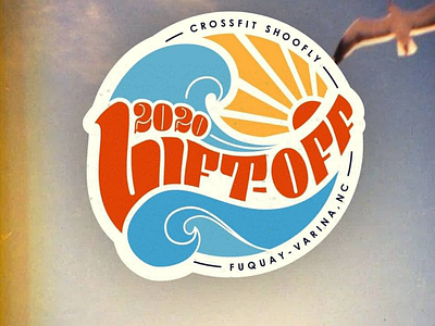 Lift-off 2020 brand branding cali beach california crossfit identity design logo logo design sports sports brand vector