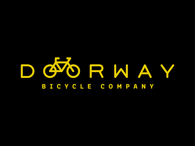 Doorway Bicycle Company brand branding design graphic design icon illustration lettering logo typography vector