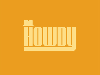 Howdy design illustration lettering type type design typography vector