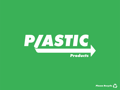 Plastic Products branding design futura icon illustration logo typography vector
