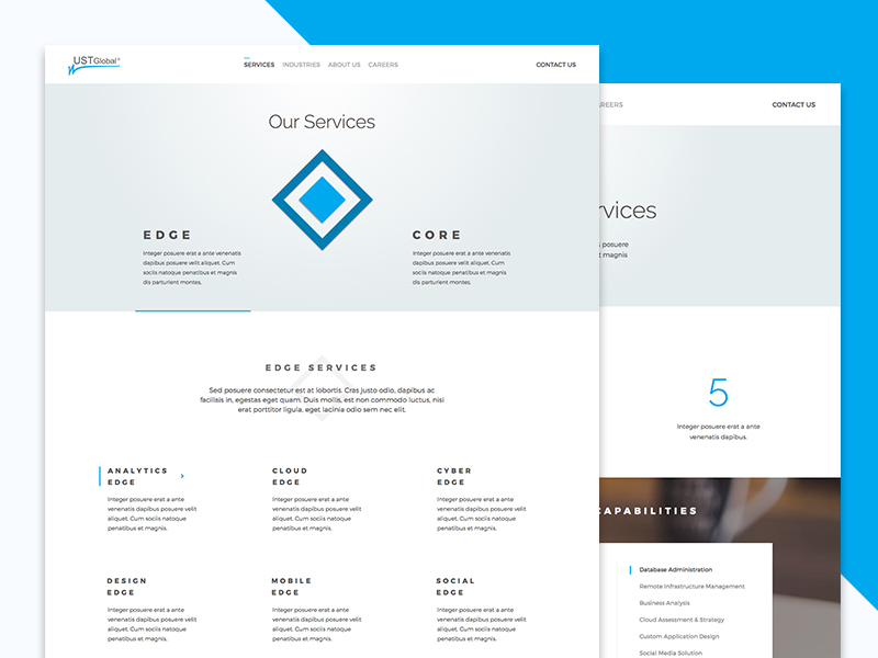 Services Page WIP case study clean flat google material minimal services web