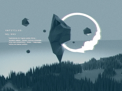 Untitled 03.002 3d abstract blender low poly minimal ufo ui wilderness