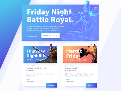 Competition Cards card clean depth gradient masking minimal ui ux web