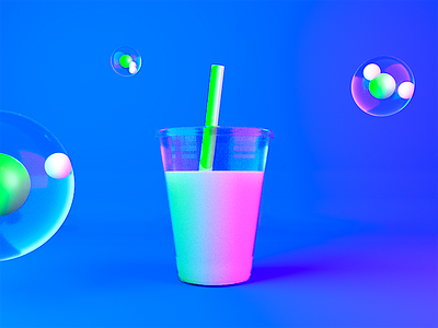🍡 Material Experiments 🍡 3d abstract blender green minimal neon pink