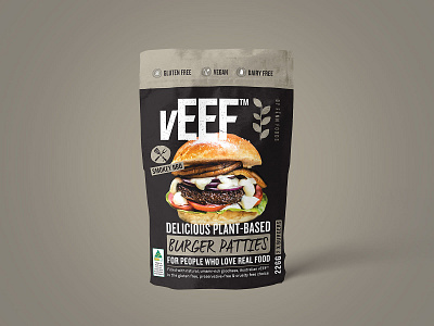 vEEF Smokey BBQ Packaging Design branddevelopment branding design foodbranding foodpackaging identitydesign logodesign packaging packagingdesign packagingmockup
