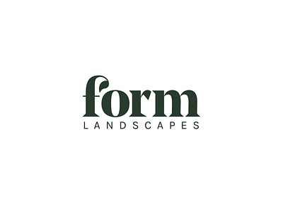 Form Landscapes Brand Identity