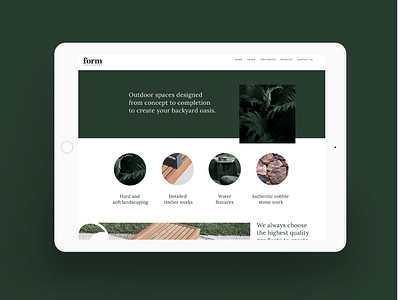 Form Landscapes Website