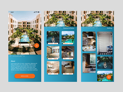 Hotel Booking App Design app app branding branding design ui ux