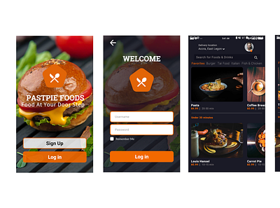 Food Delivery App adobe xd app design mobile app mobile app design mobile design ui ui design ux