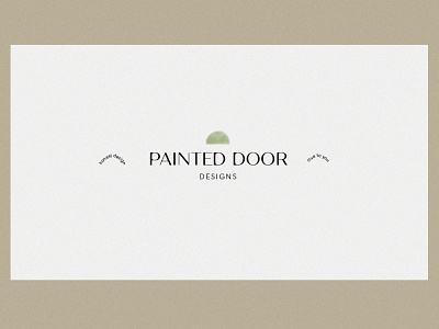 Painted Door Designs branding color design graphicdesign logo typogaphy