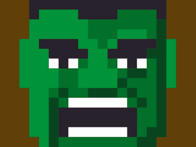 Hulk pixel art