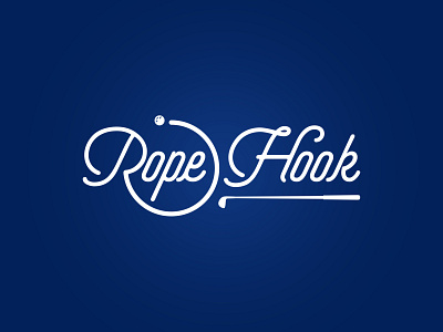 Rope Hook v2 chasing design golf hook logo podcast rope scratch