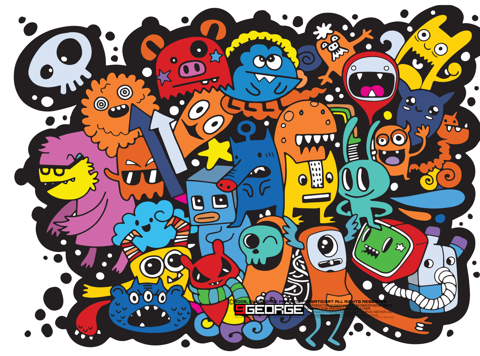 Doodle cute Monster by 9george on Dribbble