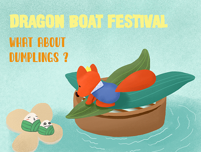 Dragon boat festival design illustration practise