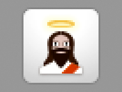 "Jesus Saves" Button aleluia button god jesus jesus feature jesus saves pixel pixel jesus save