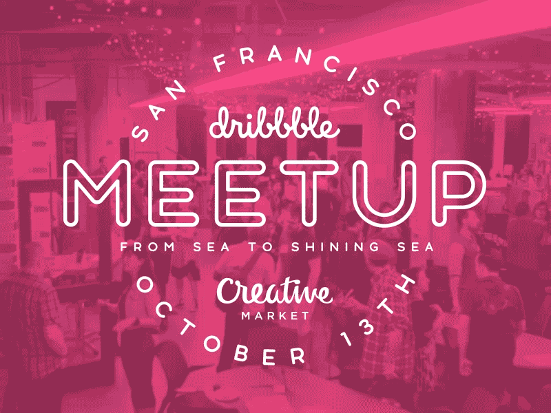 Dribbble + Creative Market From Sea to Shining Sea Meetup creativemarket dribbble gatlin elms gif meetup raptors video