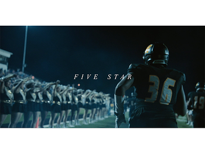 Title Design for Five Star film fnl football friday night lights sports title design titles video