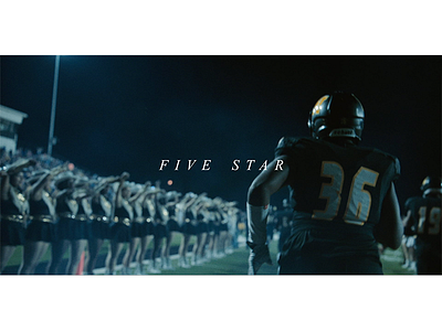 Title Design for Five Star film fnl football friday night lights sports title design titles video