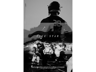 Five Star Poster design five star fnl football poster ryan booth titles
