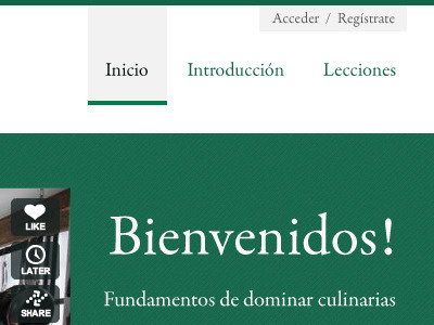 Culinary culinary design spanish website