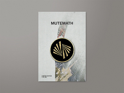 MUTEMATH / Enamel Pin art direction colors darren king enamel pin graphic design mcnair haus mmlp5 mood mutemath play dead texture
