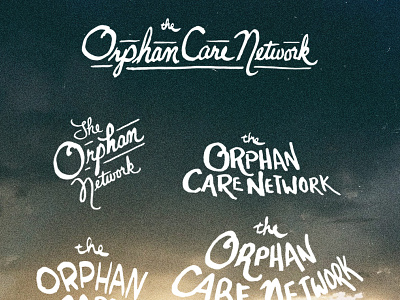 Custom Type branding dbln dbln co design direction handwritten logo orphan care network