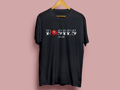 Rosies Tee apparel branding design graphic design merch tshirt vector