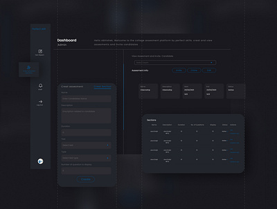 Dashboard Dark mode darkmode dashboard design uiux