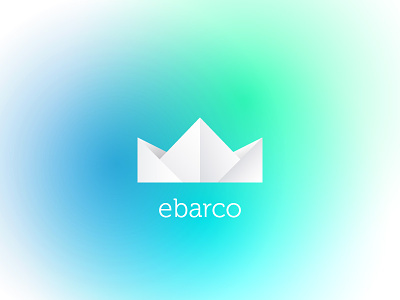 E-Barco (eletronic boat) barco boat branding design id logo paper