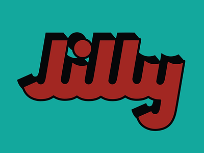 Jilly color handmade illustrator script type typography